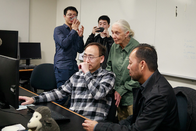 Dr. Goodall with SEAS faculty and students