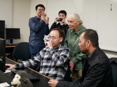 Dr. Goodall with SEAS faculty and students