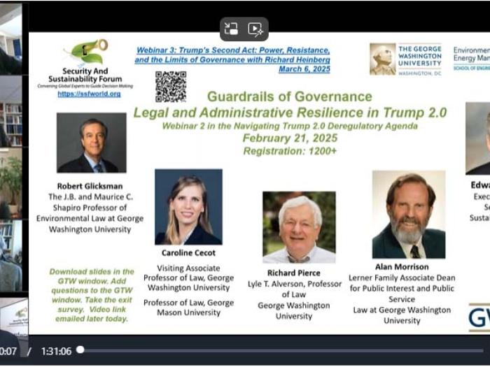 screenshot of presenters