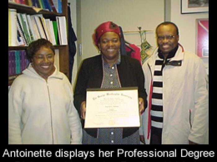 sp10_art10_antoinette_displays_her_professional_degree_diploma_with_cousins_rene_and_valerie