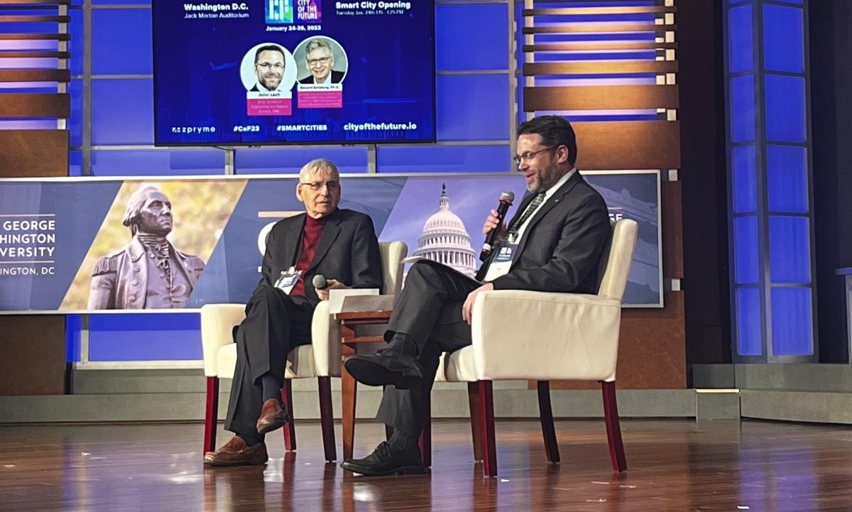 Dr. Ed Saltzberg interviewing Dr. John Lach